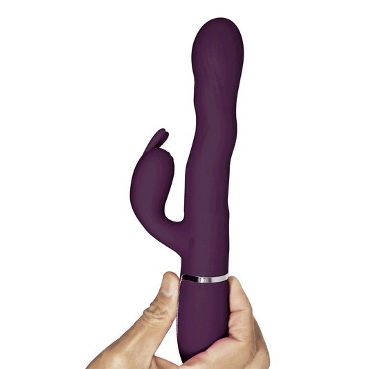 Laursen Vibrador Dual con Movimiento - Morado