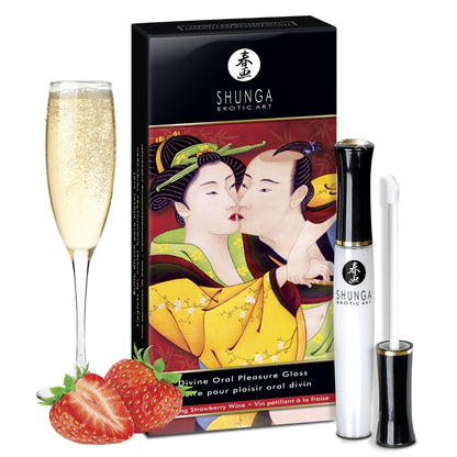 Divino Placer Oral Brillo Labial - Frutillas y Champaña