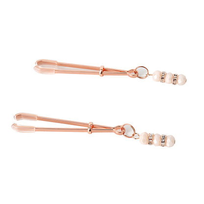 Pinzas Para Pezones con Joya SENS Cuarzo Rosa