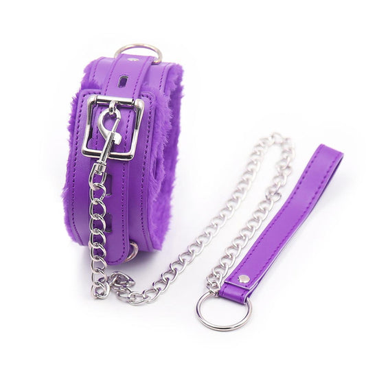 Collar Felpa con Cadena SENS Morado