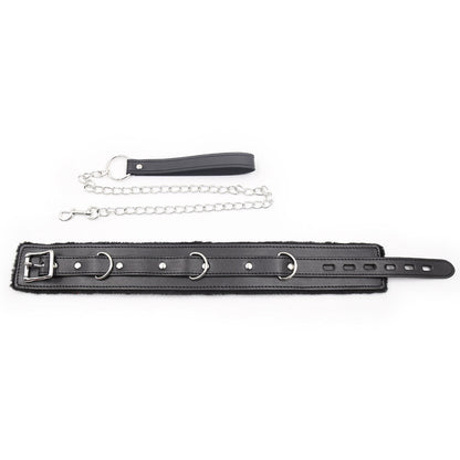 Collar Felpa con Cadena SENS Negro