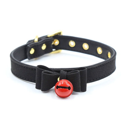 Miss Kitten Collar con Cascabel - Negro