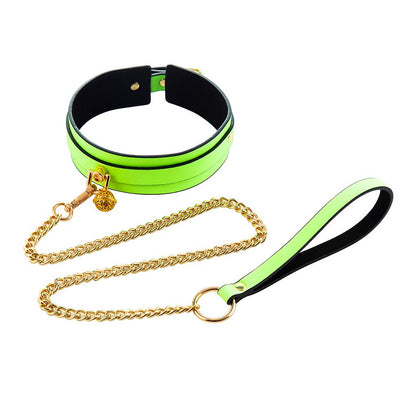 Collar Fluorescente con Cadena SENS Verde Neón