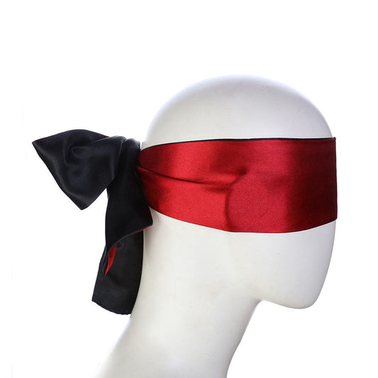 Antifaz de Tela Reversible SENS Rojo y Negro