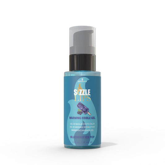 Sizzle Lips Gel Comestible Efecto Calor - Arándano 59 ml