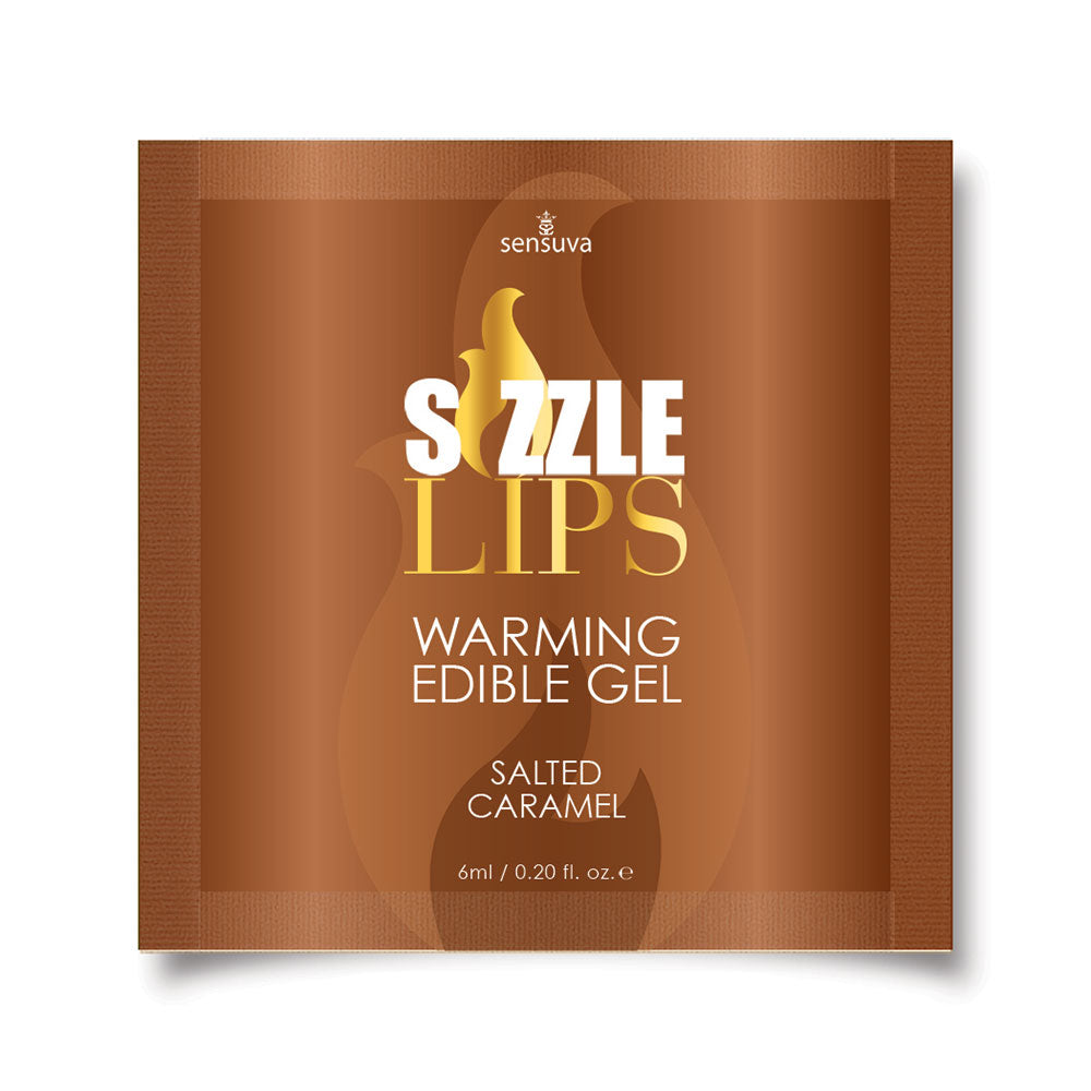 Sizzle Lips Gel Comestible Efecto Calor - Caramelo Sachet