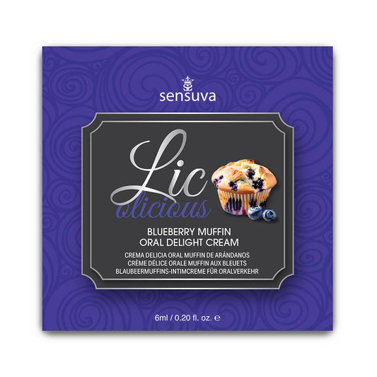 Licolicious Crema Comestible Para Sexo Oral - Blueberry Sachet