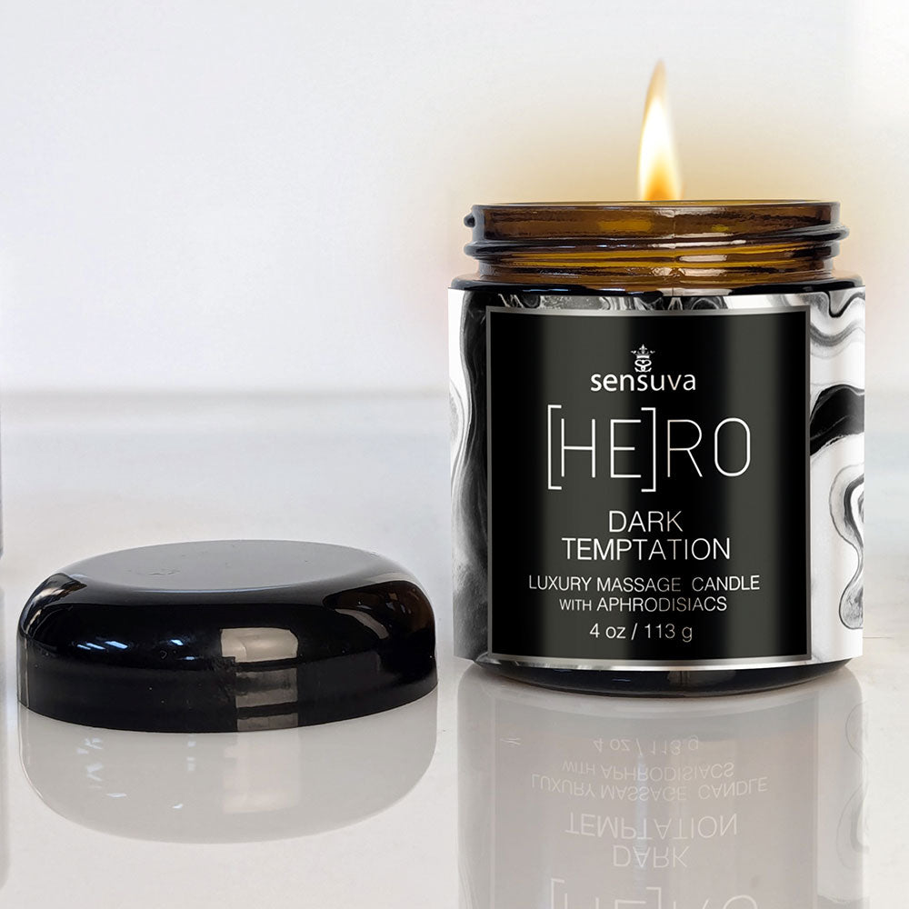 Hero Vela de Masaje con Feromonas - Dark Temptation
