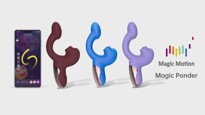 Magic Ponder Vibrador Doble Interactivo con App